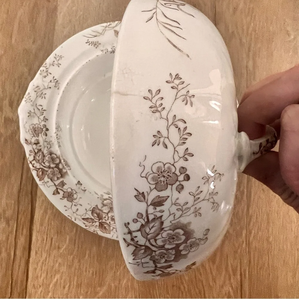 Antique 1881 F. Winkle & Co. SURREY FENTON FAIENCE England‎ 181003 - Soup Bowl